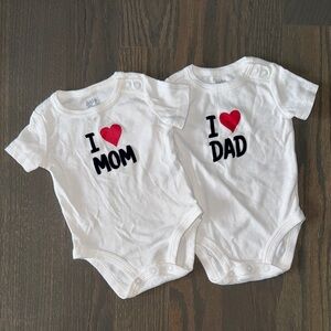 Oshkosh B'gosh 2-Pack White Short Sleeve Bodysuits | 3M